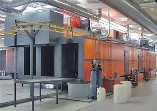 500 kg / H Typ przechylania Automatyczna linia do powlekania metalem Szybkie suszenie
